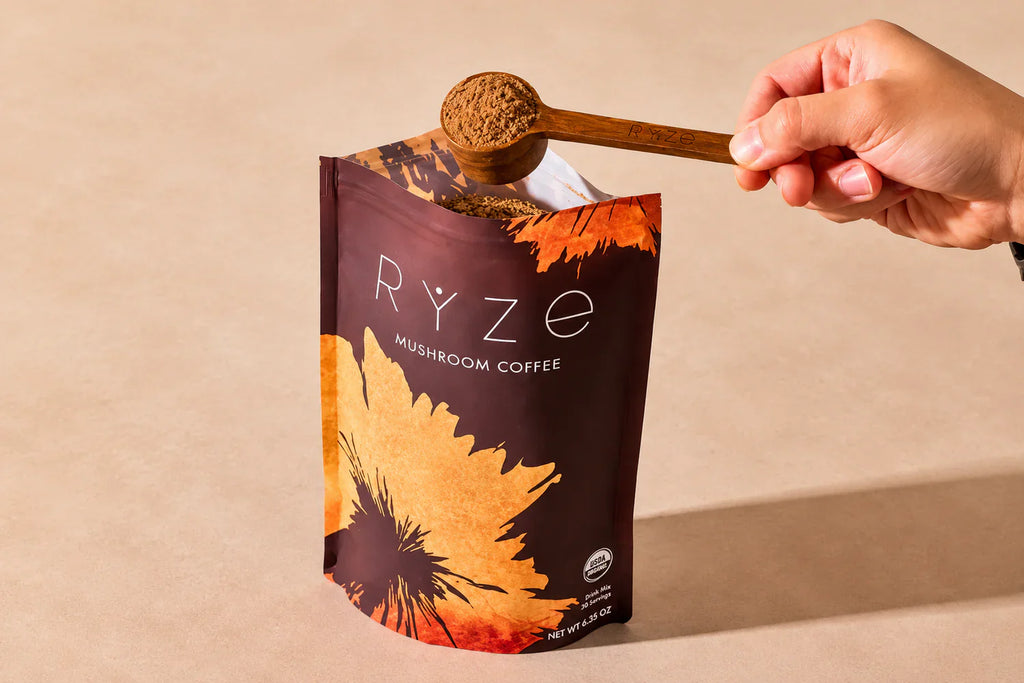 RYZE Mushroom Coffee + Mushroom Matcha Bundle USDA Organic 30 Servings Each