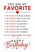 Favorite Happy Birthday For Someone Special Happiness 4x6 Card