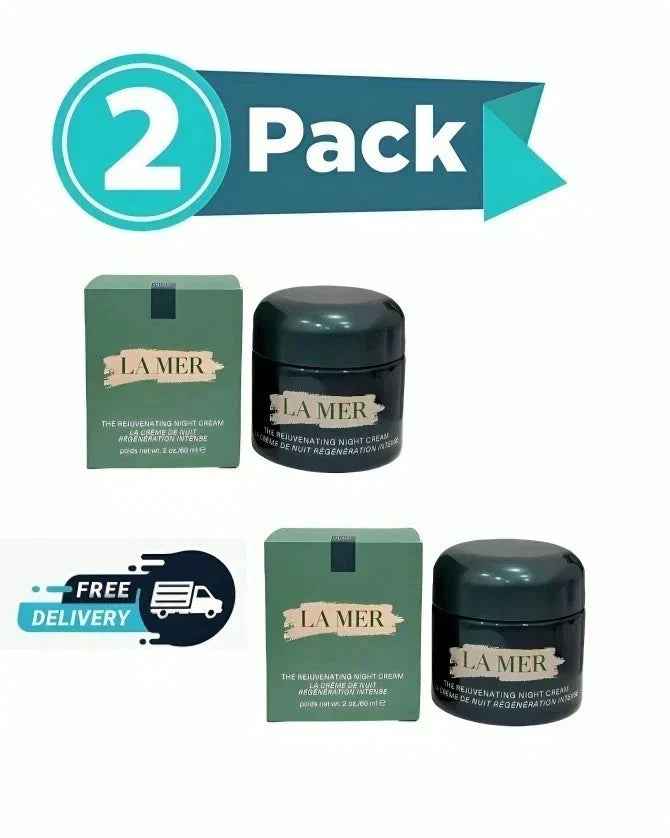 La Mer The Rejuvenating Night Cream 2oz 60ml Luxury Face Cream 2 pack