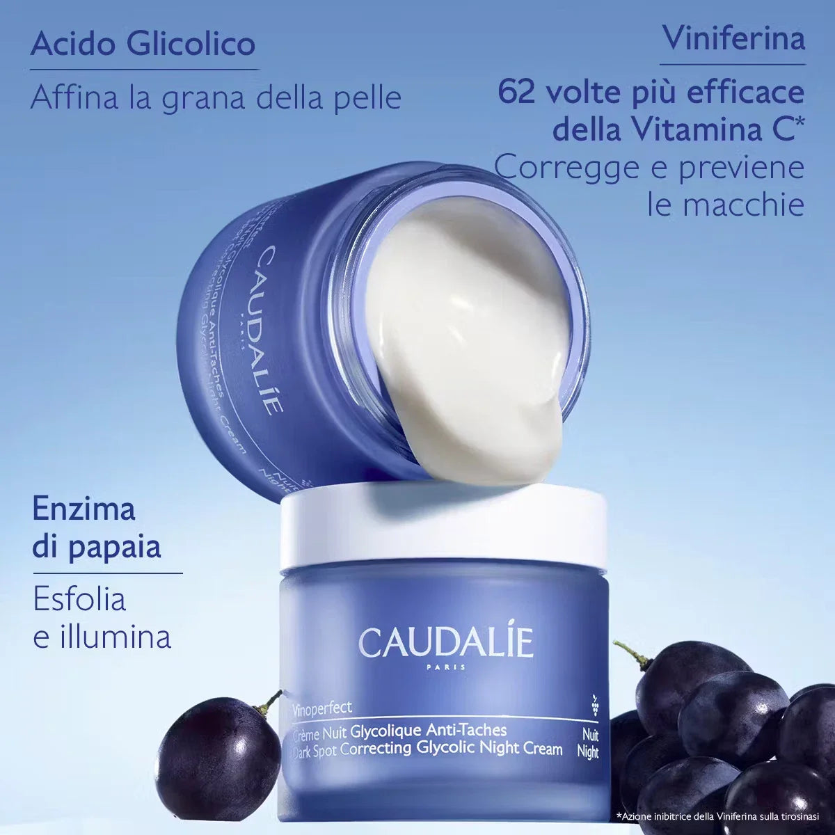 Caudalie Vinoperfect Night Cream Anti Stains Glycolic Acid Viniferine 50ml