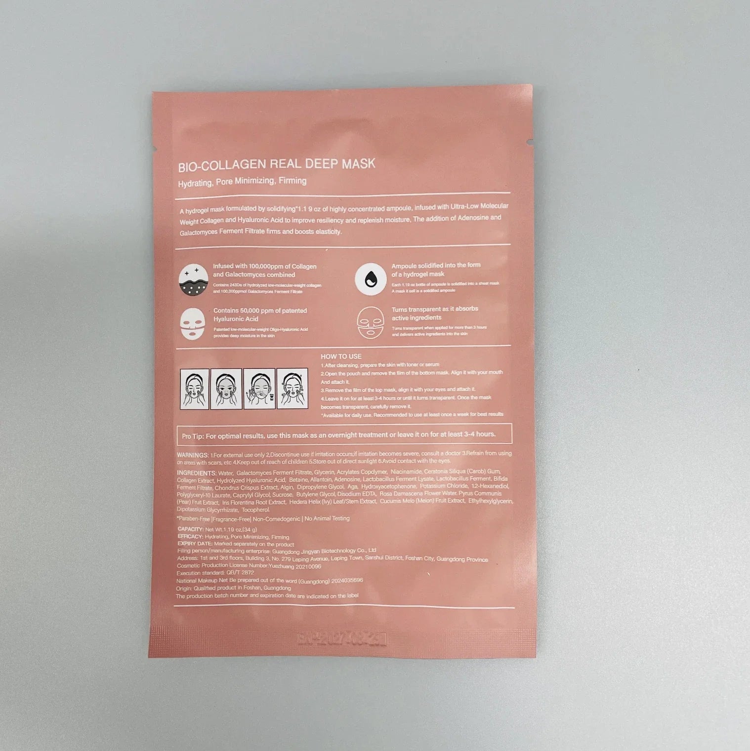 Bio Collagen Face Mask 4 sheets