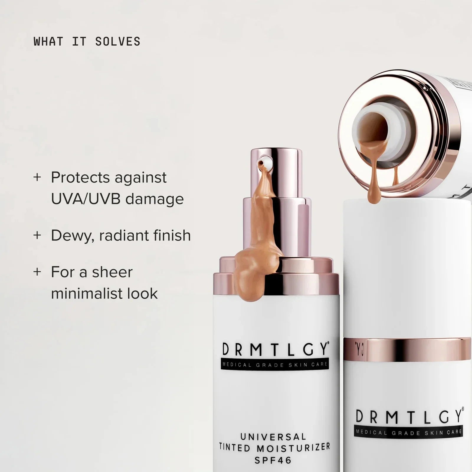 2 pack drmtlgy Universal Tinted Moisturizer SPF 46
