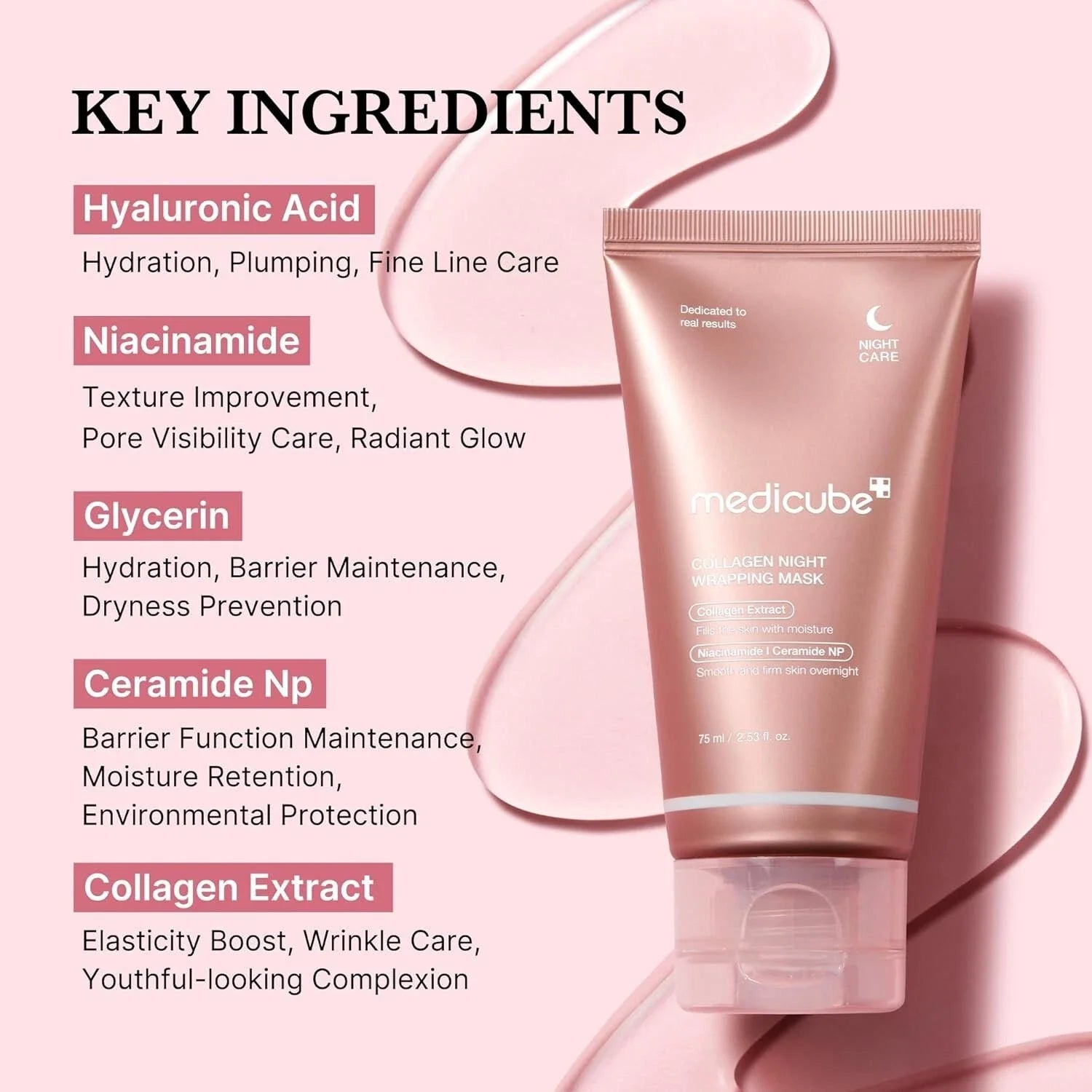 Medicube Collagen Overnight Wrapping Peel Off Facial Mask Pack