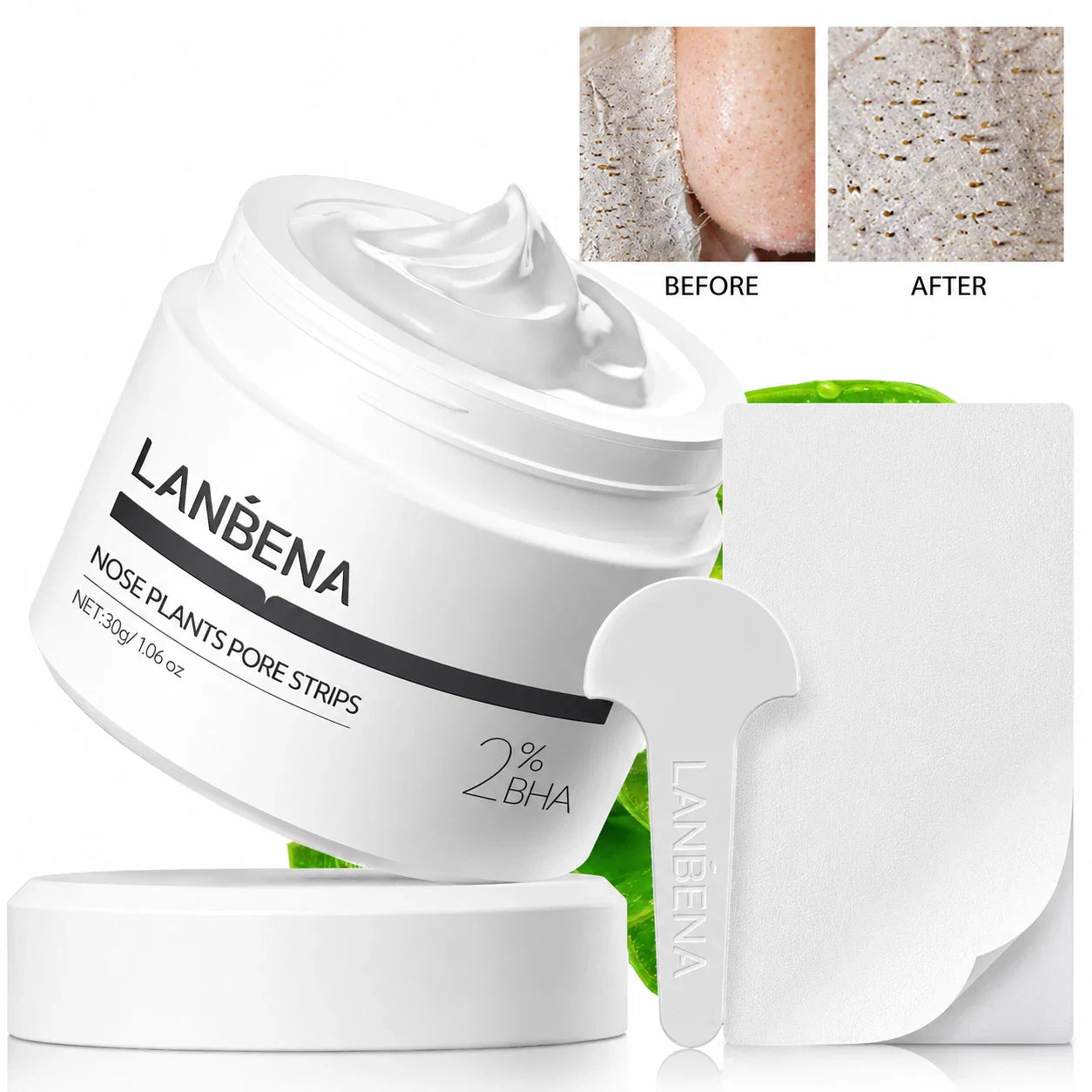 LANBENA 2.0 Nose Pore Strips – Blackhead Remover Mask with Salicylic Acid – Deep