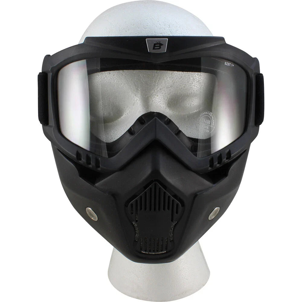 Full Face Mask Goggles Foam Padded Shatterproof Anti Fog perfect for Burning Man