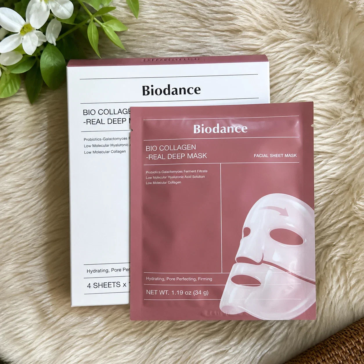 Biodance Bio Collagen Face Mask 4 Sheets Hydrating Firming Pore Care