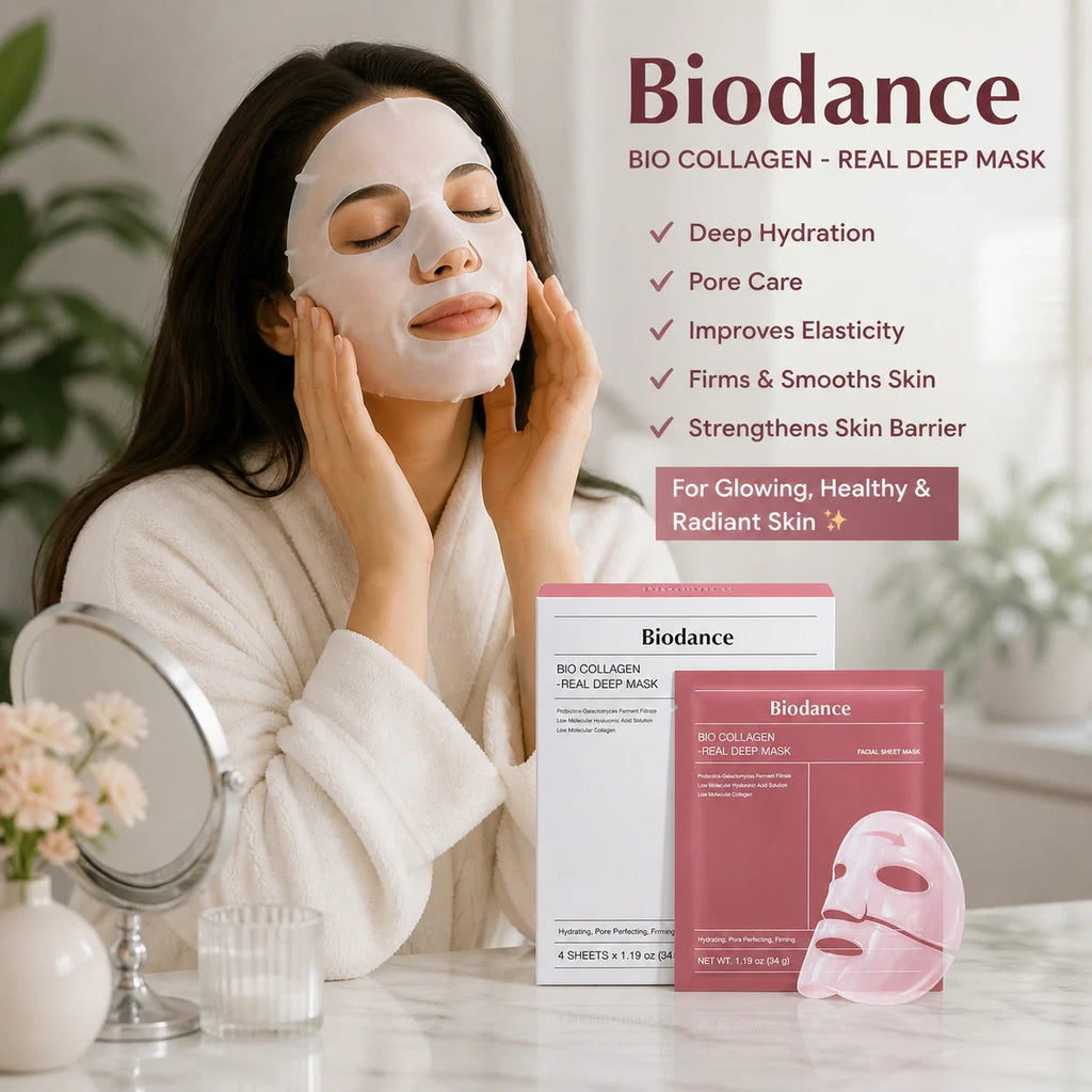 Biodance Bio Collagen Face Mask 4 Sheets Hydrating Firming Pore Care
