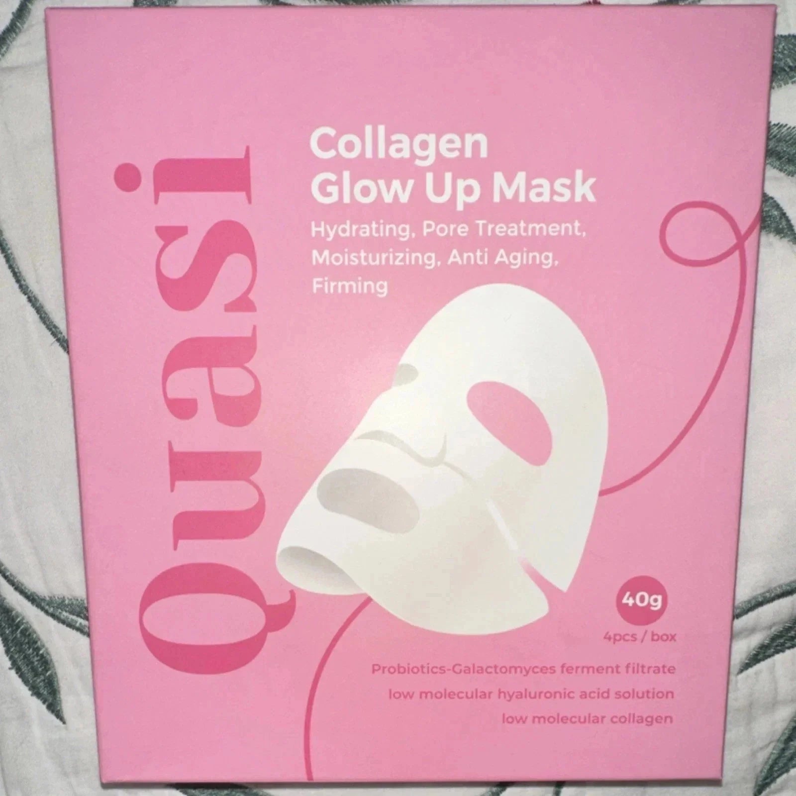 Quasi-Collagen Glow Up Mask | Hydrating & Firming Facial Mask - 4 pcs