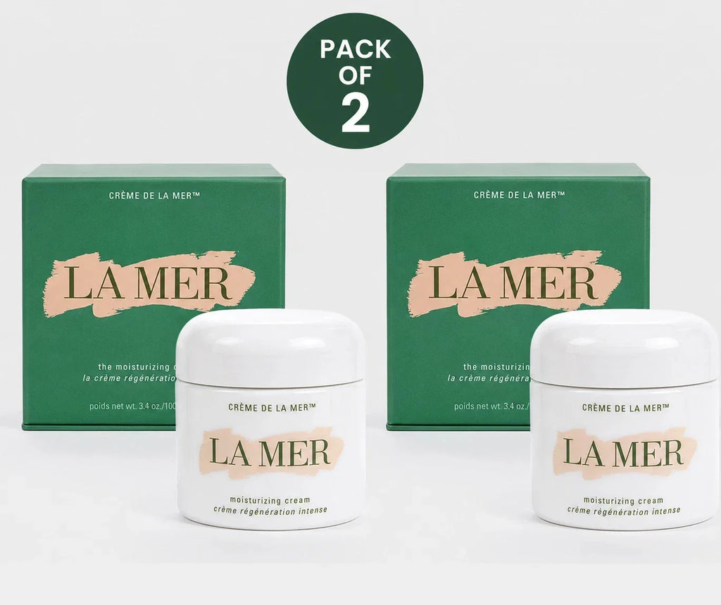 LA MER Crème de la Mer The Moisturizing Cream 3.4oz/100ml Pack of 2