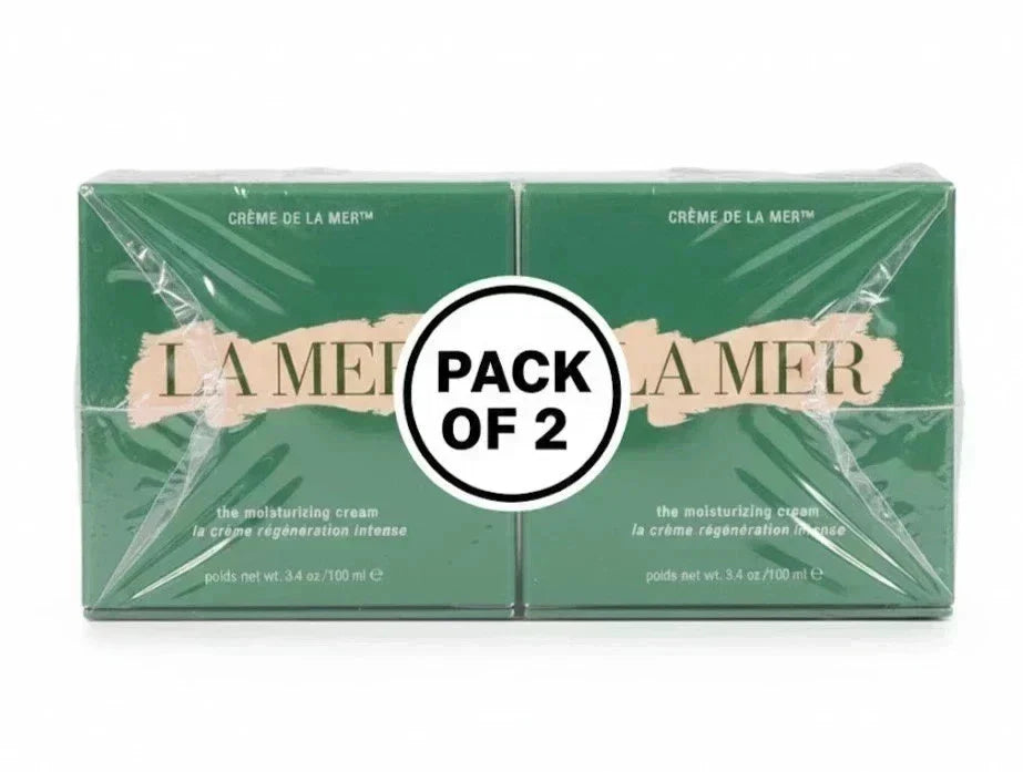 LA MER Crème de la Mer The Moisturizing Cream 3.4oz/100ml Pack of 2