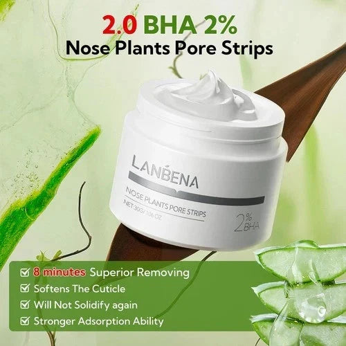 LANBENA 2.0 Nose Pore Strips – Blackhead Remover Mask with Salicylic Acid – Deep